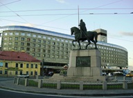 El hotel Moskva (Moscú) en St. Petersburg, Rusia